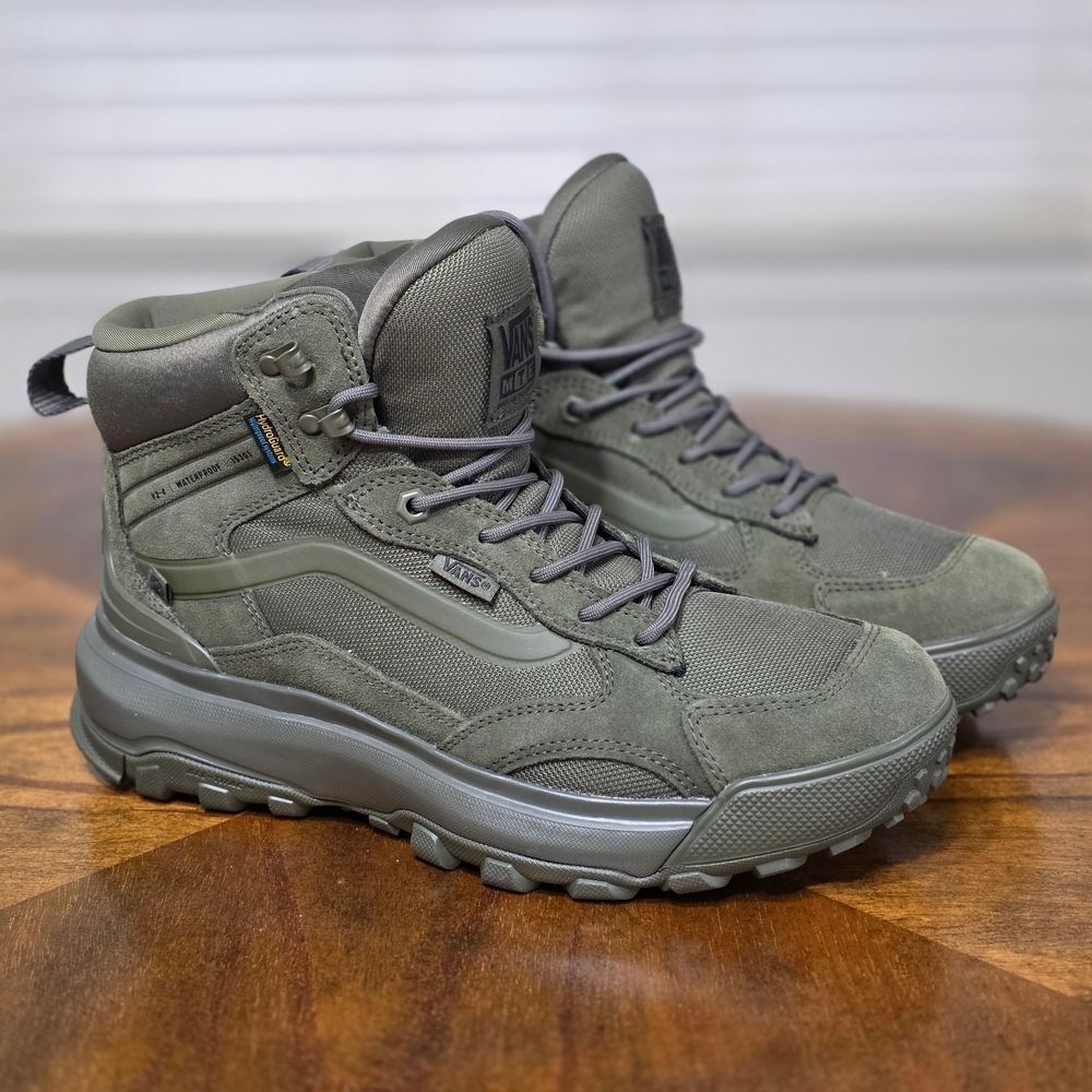 Vans MTE Crestline Waterproof Hiking Boots Green Men's 11.5 HydroGuard Brand New - Picture 5 of 16